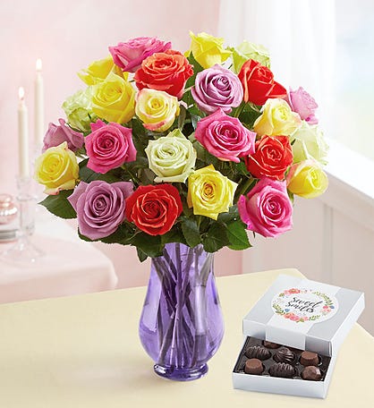 Two Dozen Assorted Roses