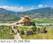 Ancient Jvari Monastery in Mtskheta, Georgia (2018 год). Стоковое фото, фотограф Константин Лабунский / Фотобанк Лори