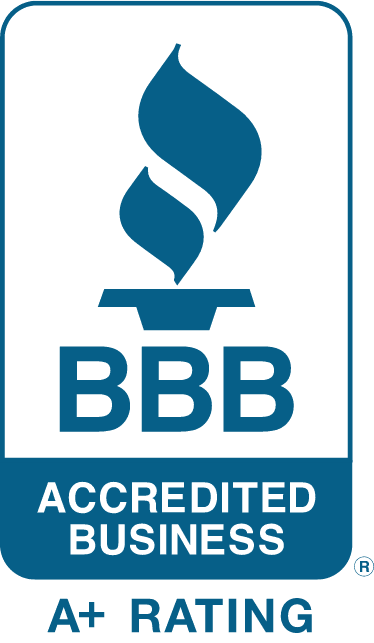 Better Business Bureau. Accredited Business. A plus rating