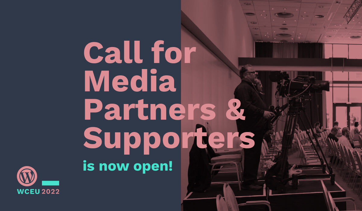 Call for Media Partners and Supporters is now open!