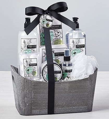 White Tea Spa Basket