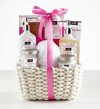 Soothing Cherry Blossom Spa Gift Basket