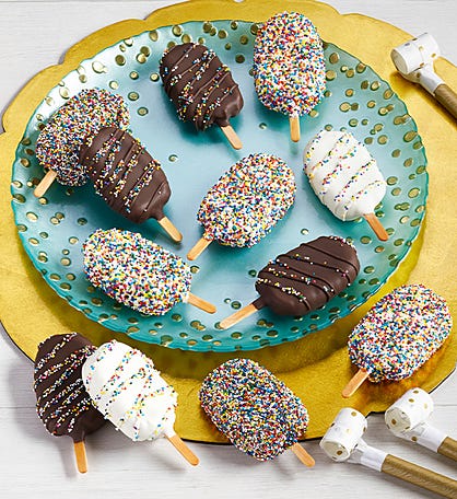 Birthday Cake Popsicles