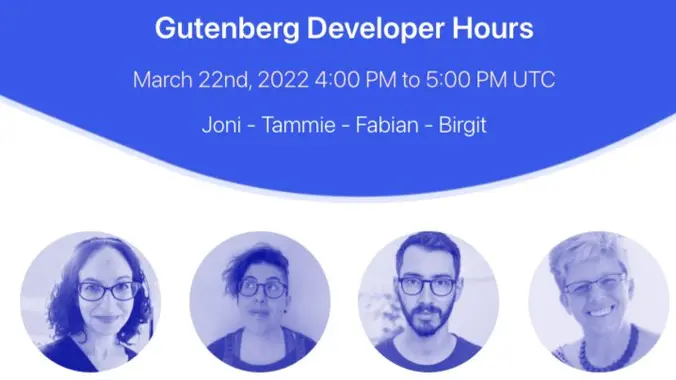 Gutenberg Developer Hours