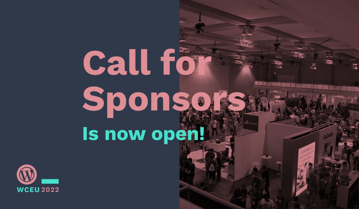 Call for Sponsors has re-opened!