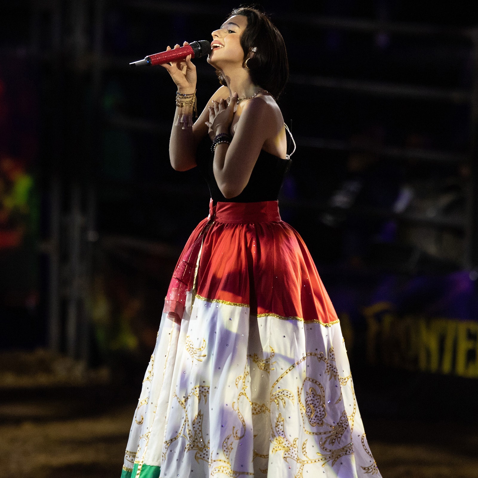 Ángela Aguilar en un concierto en Ciudad de Mxico