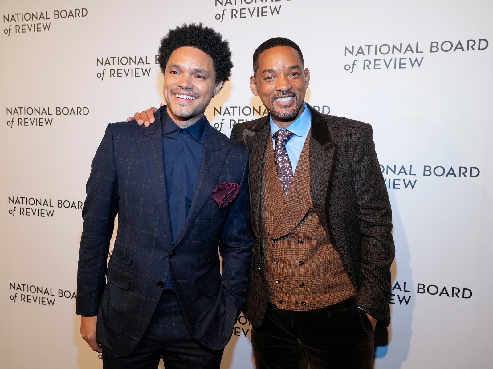 Image may contain Tie Accessories Accessory Trevor Noah Will Smith Fashion Human Person and Premiere