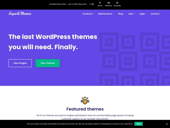 SuperbThemes homepage