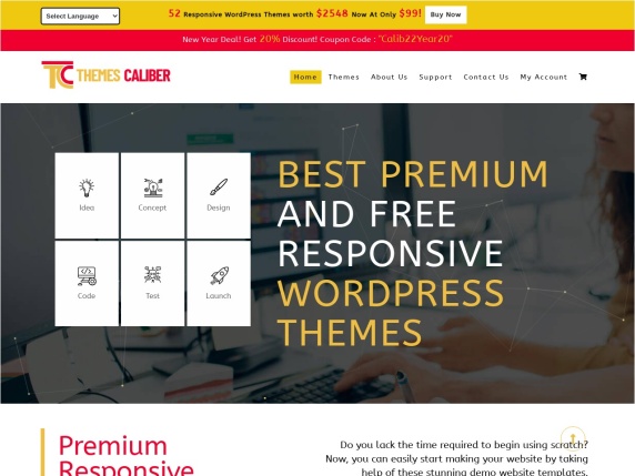 ThemesCaliber homepage
