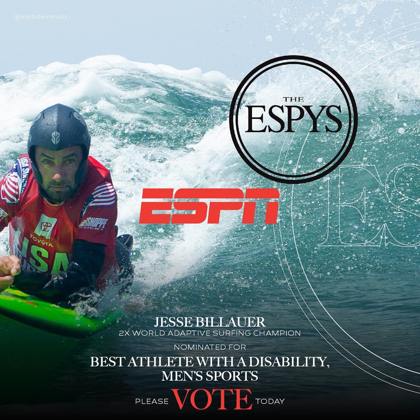 Please VOTE!!!!! I am nominated for Best Athlete with a Disability, Men&rsquo;s Sports for the ESPN ESPY Awards. Please share this with your friends &amp; family. LINK is in my bio above!!!! #ESPN #ESPYAwards #Nominated #BestAthleteWithADisability @l