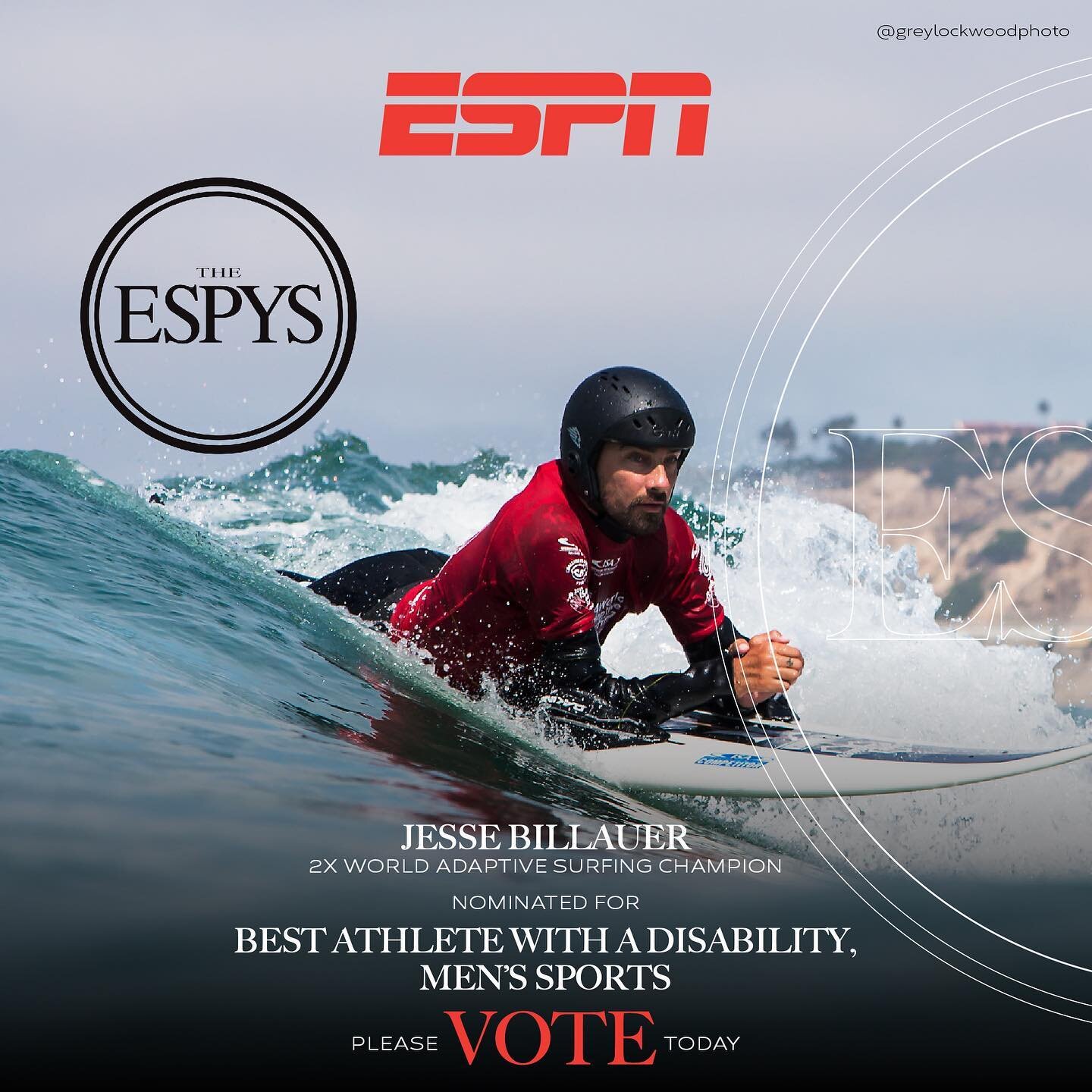 I am nominated for an @espn ESPY Award for Best Athlete with a Disability. Your support would very much be appreciated. Voting ends July 9. You can vote as many times as you want. Please vote multiple times. Thank you so much 🙏🏻 Link is in my bio a