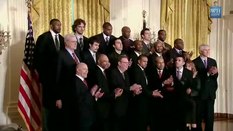 File:Welcoming The Lakers To The White House (1-25-10) Barack Obama.ogv