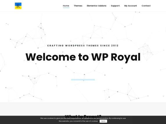 WP Royal homepage