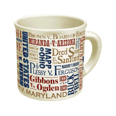 Great Supreme Court Cases Mug