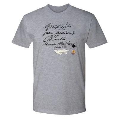 Founding Fathers U.S. Constitution Signatures Adult Short Sleeve T-Shirt