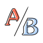 a/b testing icon