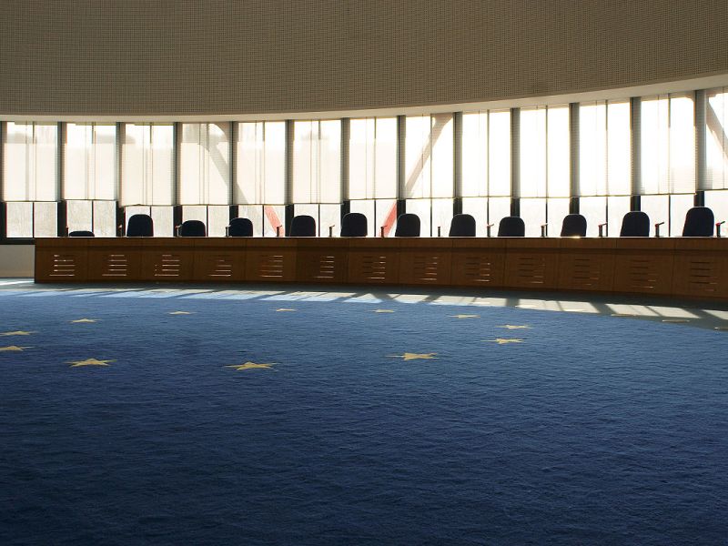 Court room of the European Court of Human Rights