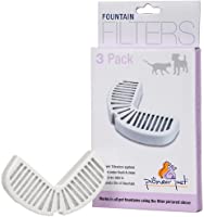 Pioneer Pet Replacement Filters for Ceramic & Stainless Steel Fountains, Raindrop Filters