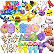 49 Pack Easter Party Favors Assortment for Kids Girls Boys Easter Basket Stuffers, Easter Eggs Fillers Gifts, 