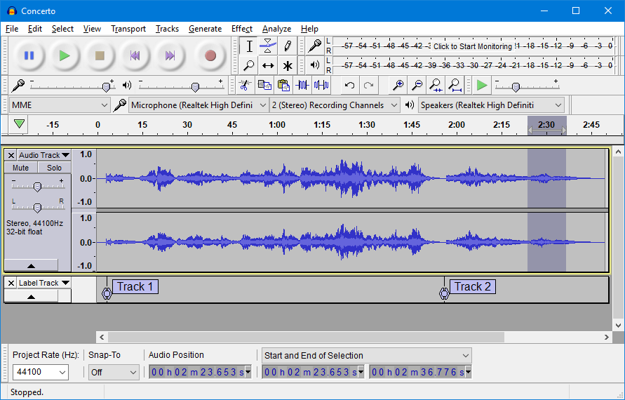 Audacity Classic Theme