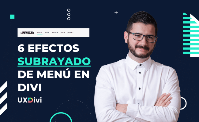 Tutorial Divi: 6 efectos hover de subrayado en el menú en Divi