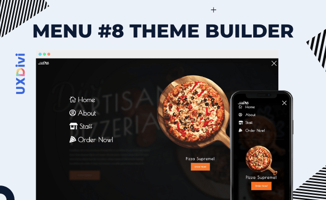 Menú #8 Theme Builder de Divi – Menú pantalla completa