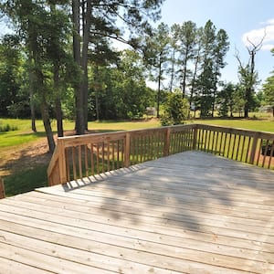 Large wood deck 