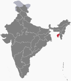 Location of Tripura