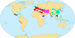 Map of the World in 300 AD