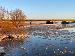 Brücke im Winter © Samtgemeinde Elbmarsch