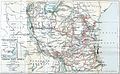 Kart over tysk Øst-Afrika