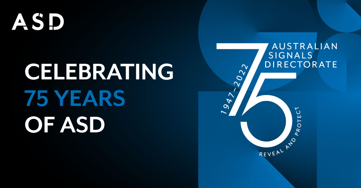 ASD Celebrating 75 years of ASD. Australian Signals Directorate. 