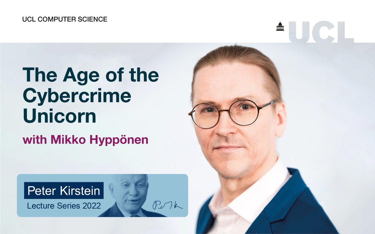 Mikko Hyppönen and Peter Kirstein Lecture promo