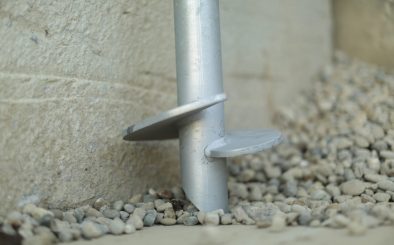Helical Pier on Concrete