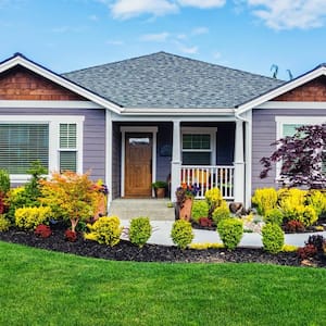 The exterior of a house on a sunny day