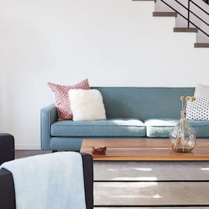 Upholstered furniture in living room