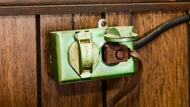 old electrical outlet