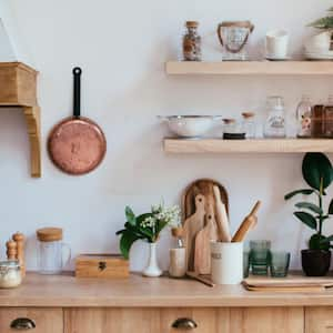 Wooden rustic kitchen table