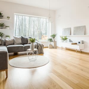 beautiful living room with wood floor