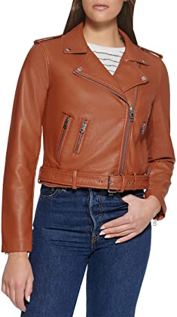 Faux Leather Fashion Moto