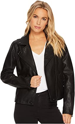 Faux Leather Moto Jacket