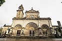 Manila Cathedral Facade at Sunset.jpg