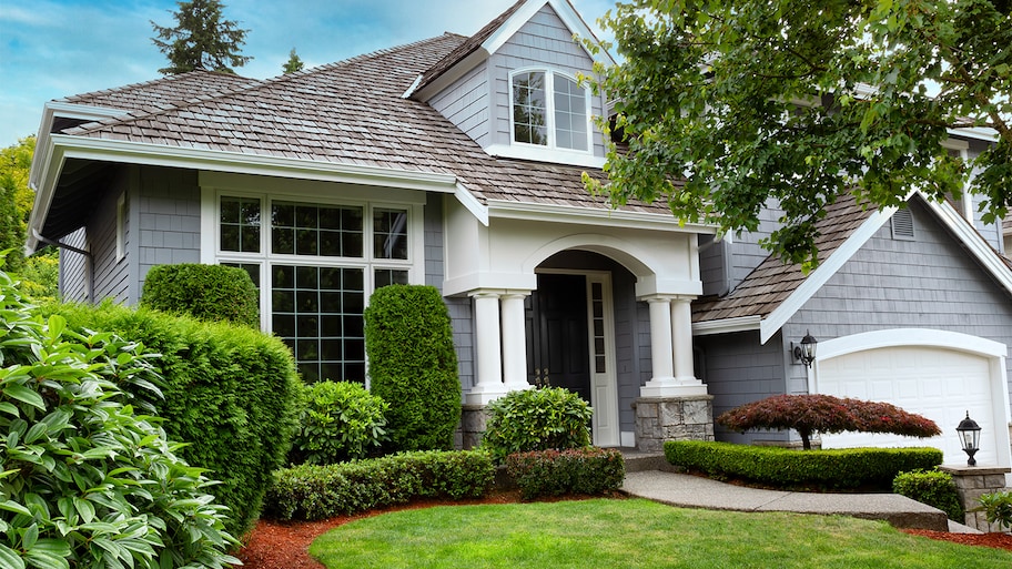 Painted house exterior