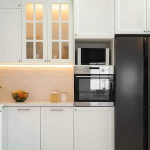 Kitchen interior with stylish white furniture