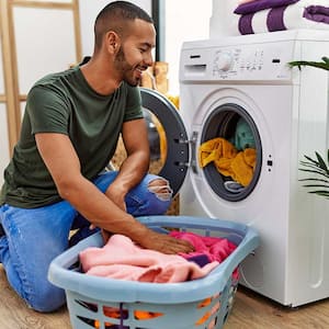 Man doing laundry