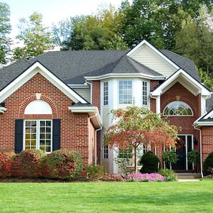 Large home made of brick