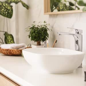 Sink and plants in stylish bathroom