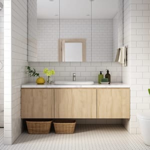 The interior of a modern bathroom