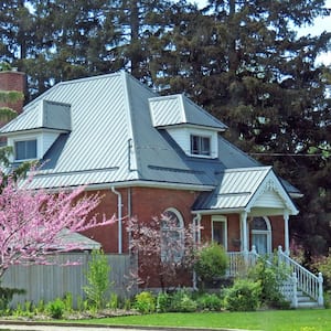 Steel roof on older home