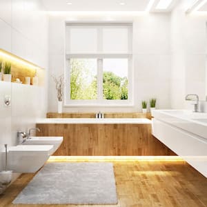 A luxurious bright bathroom